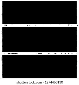 Set of grunge textures on white background