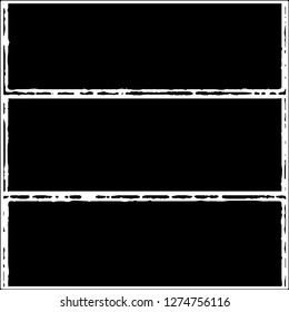Set of grunge textures on white background
