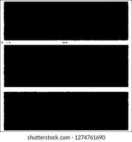 Set of grunge textures on white background