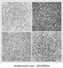 Set of grunge textures. Vector illustration. 