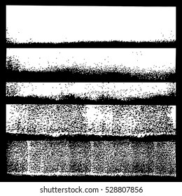 Set of grunge textures.Vector illustration.