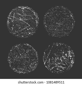 Set of grunge textures.Vector textures to create vintage effect.