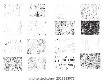 Set of grunge urban backgrounds. Vector Texture. Dust Overlay Distress Grain: To achieve a grungy look, just place the illustration over any object. Textur design that is abstract and dirty.