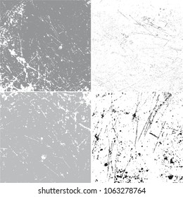 set of grunge vector background texture template