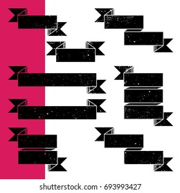 Set of grunge vector banners