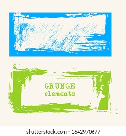 Set of grunge vector frames. Grunge background. Abstract retro background. Vintage vector backgrounds. Design elements. Texture background. Abstract shapes vector pack