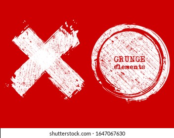 Set of grunge vector frames. Grunge background. Abstract retro background. Vintage vector backgrounds. Design stamp elements. Texture stamp background. Abstract shapes vector pack
