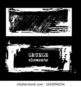 Set of grunge vector frames. Grunge background. Abstract retro background. Vintage vector backgrounds. Design elements. Texture background. Abstract shapes vector pack