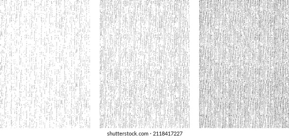 Set of grunge vector pattern background. Created using AI CS6.