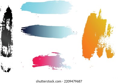 Conjunto de lápiz vectorial de grunge, trazo de pincel para diseño de banner.pinceles vectoriales personalizados. 