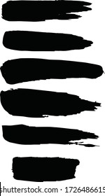conjunto de trazos de grunge vectorial 