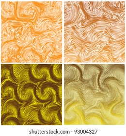 Set of grunge wavy background