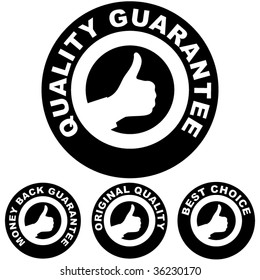 Set mit Garantie und Qualitätsgarantie.