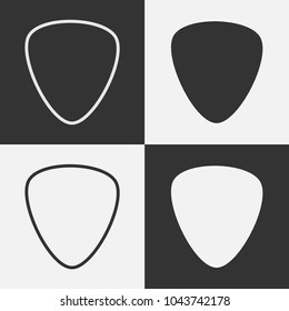 Set Guitar Pick Icon