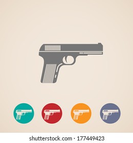 set of gun icons