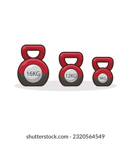 Juego de gatitos de gafas de agua con icono plano. Timbre, peso, herramienta para deportes y fitness. Símbolo deportivo y de fitness, color editable, elementos de diseño para logotipo, etiqueta, signo y emblema. Ilustración del vector