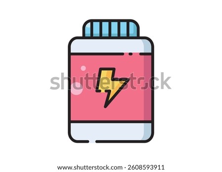 Set of an Gym Workout Suplemen Icon