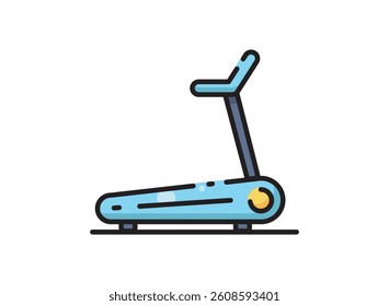Set of an Gym Workout Treadmill Icon