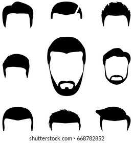 Set of hair styles