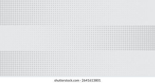 Set of halftone circle dots gradient pattern textures. Half tone dots backgrounds. Horizontal templates using halftone dots pattern. Vector illustration