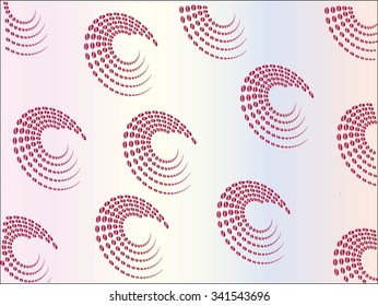 Set halftone circular colorful dots abstract logo design vector illustration