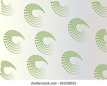 Set halftone circular colorful dots abstract logo design vector illustration 