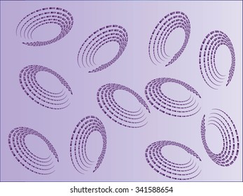 Set halftone circular colorful dots abstract logo design vector illustration