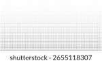 Set of halftone dots gradient pattern texture isolated on white background. Straight dotted spots using halftone circle dot raster texture. Vector blot half tone collection.