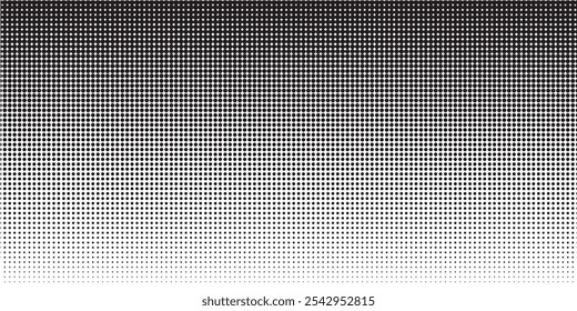 Set of halftone dots gradient pattern texture isolated on white background. Straight dotted spots using halftone circle dot raster texture. Vector blot half tone collection.