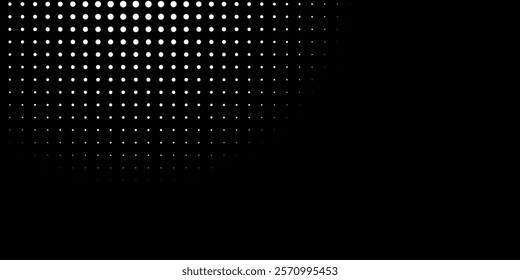 Set of halftone dots gradient pattern texture isolated on white background. Straight dotted spots using halftone circle dot raster texture. Vector blot half tone collection.