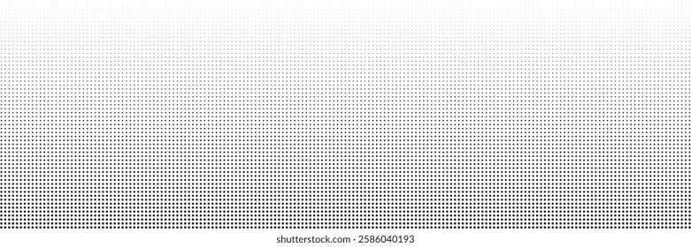 Set of halftone dots gradient pattern texture isolated on white background. Straight dotted spots using halftone circle dot raster texture. Vector blot half tone collection.