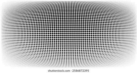 Set of halftone dots gradient pattern texture isolated on white background. Straight dotted spots using halftone circle dot raster texture. Vector blot half tone collection.