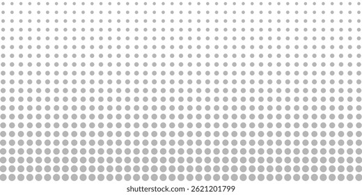 Set of halftone dots gradient pattern texture isolated on white background. Straight dotted spots using halftone circle dot raster texture. Vector blot half tone collection.