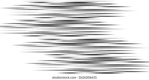 Set of halftone dots gradient pattern texture isolated on white background. Straight dotted spots using halftone circle dot raster texture. Vector blot half tone collection.	
