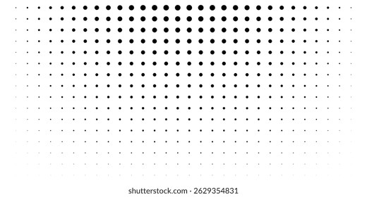 Conjunto de pontos de meio-tom com textura de padrão de gradiente isolada no plano de fundo branco. Pontos pontilhados retos usando textura raster de ponto circular de meio-tom. Coleção de meio-tom de vetor borrado.