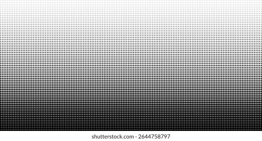 Set of halftone dots gradient pattern texture isolated on white background. Straight dotted spots using halftone circle dot raster texture. Vector blot half tone collection.