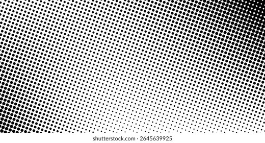 Set of halftone dots gradient pattern texture isolated on white background. Straight dotted spots using halftone circle dot raster texture. Vector blot half tone collection.