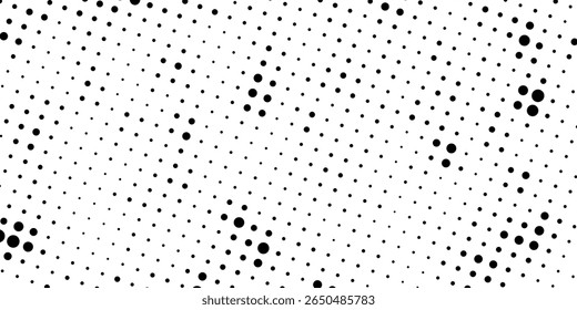 Set of halftone dots gradient pattern texture isolated on white background. Straight dotted spots using halftone circle dot raster texture. Vector blot half tone collection.