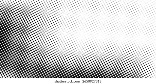 Set of halftone dots gradient pattern texture isolated on white background. Straight dotted spots using halftone circle dot raster texture. Vector blot half tone collection.