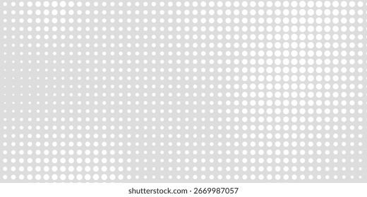 Set of halftone dots gradient pattern texture isolated on white background. Straight dotted spots using halftone circle dot raster texture. Vector blot half tone collection modern arts dotted