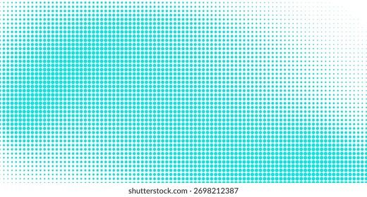 Conjunto de pontos de meio-tom com textura de padrão de gradiente isolada no plano de fundo branco. Pontos pontilhados retos usando textura raster de ponto circular de meio-tom. Coleção de meio-tom de vetor borrado.