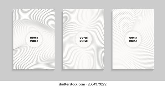 Set Of Halftone Dynamic Wavy Lines Background. Can Be Used For Banner, Motion, Frame Or Poster.