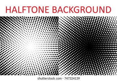 Set of halftone pattern texture. Retro background for posters, sites, business cards, postcards, interior design. Vector illustration.