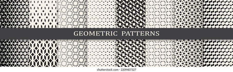 Set of halftone seamless patterns