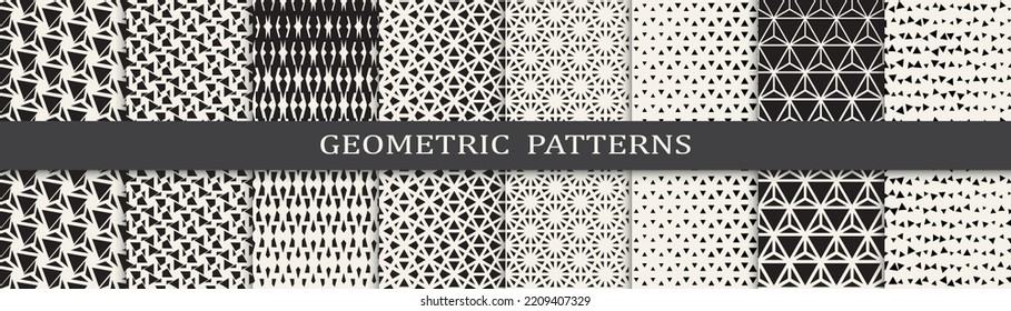 Set of halftone seamless patterns