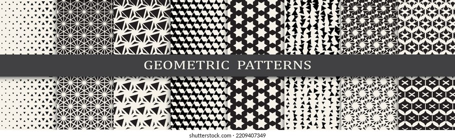 Set of halftone seamless patterns