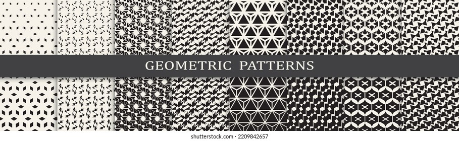 Set of halftone seamless patterns