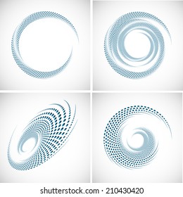 set of halftones background. vector illustration. 
