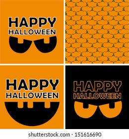 set of halloween  background