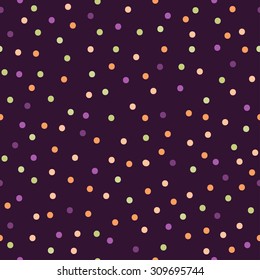 Set of halloween backgrounds. Collection of seamless patterns in the traditional holiday colors. Vector illustration
